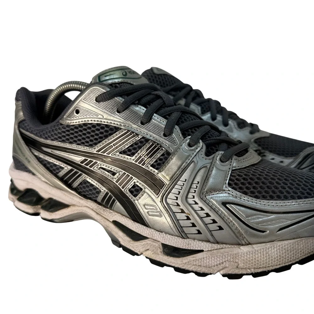ASICS Gel-Kayano 14 Running Shoes Mens Size 11 Metallic Silver Grey 1203A537